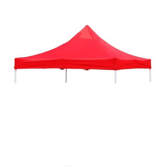 Lona Oxford Engomada Para Toldo Plegable 2x2 MTS Rojo Impermeable-0
