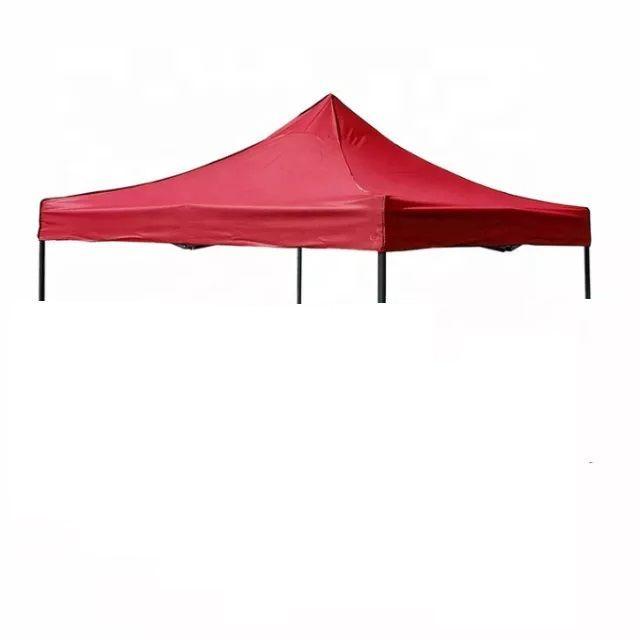 Lona Oxford Engomada Para Toldo Plegable 2x2 MTS Rojo Impermeable-3