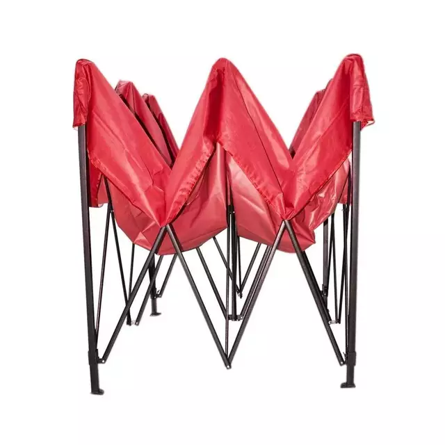 Lona Oxford Engomada Para Toldo Plegable 2x2 MTS Rojo Impermeable-2