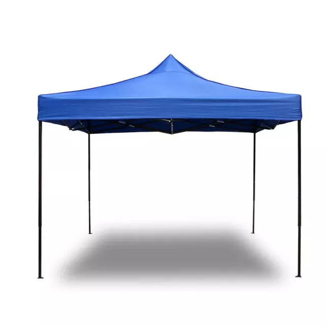Toldo Plegable 2x2 MTS Lona Engomada Azul Impermeable-2