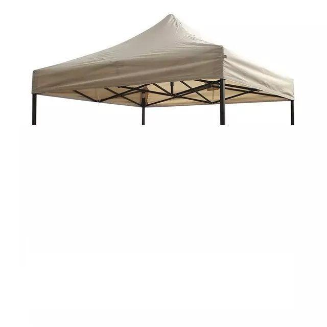 Lona Oxford Engomada Para Toldo Plegable 3x3 MTS Beige Impermeable-1