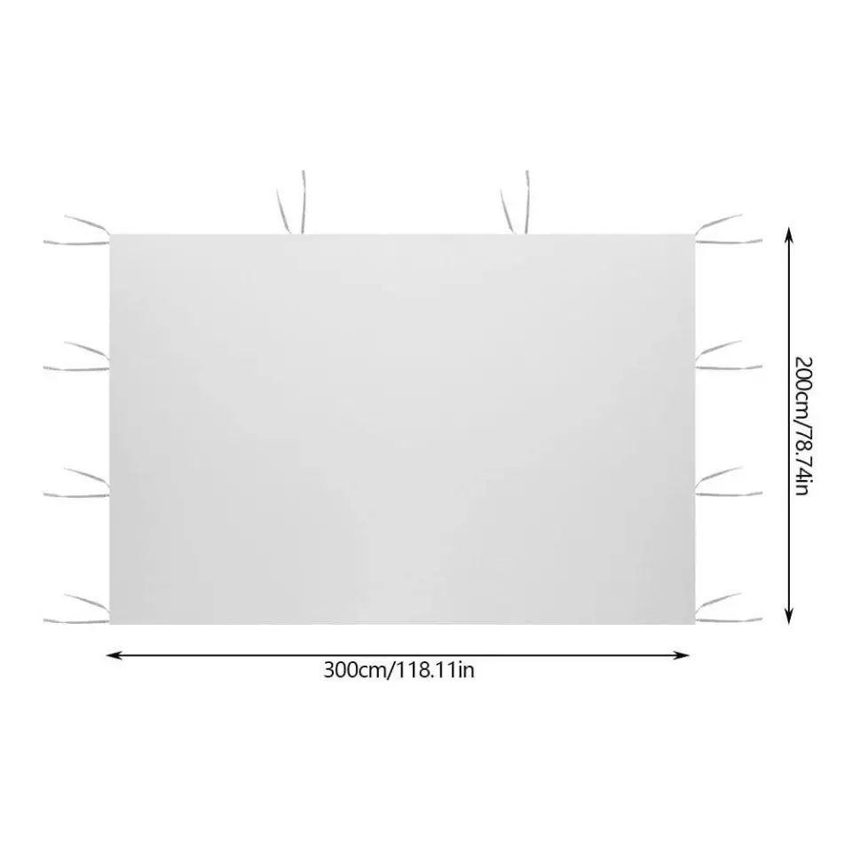 Lona Paredes Laterales Para Toldo 2x2 MTS BLANCA Impermeable-1