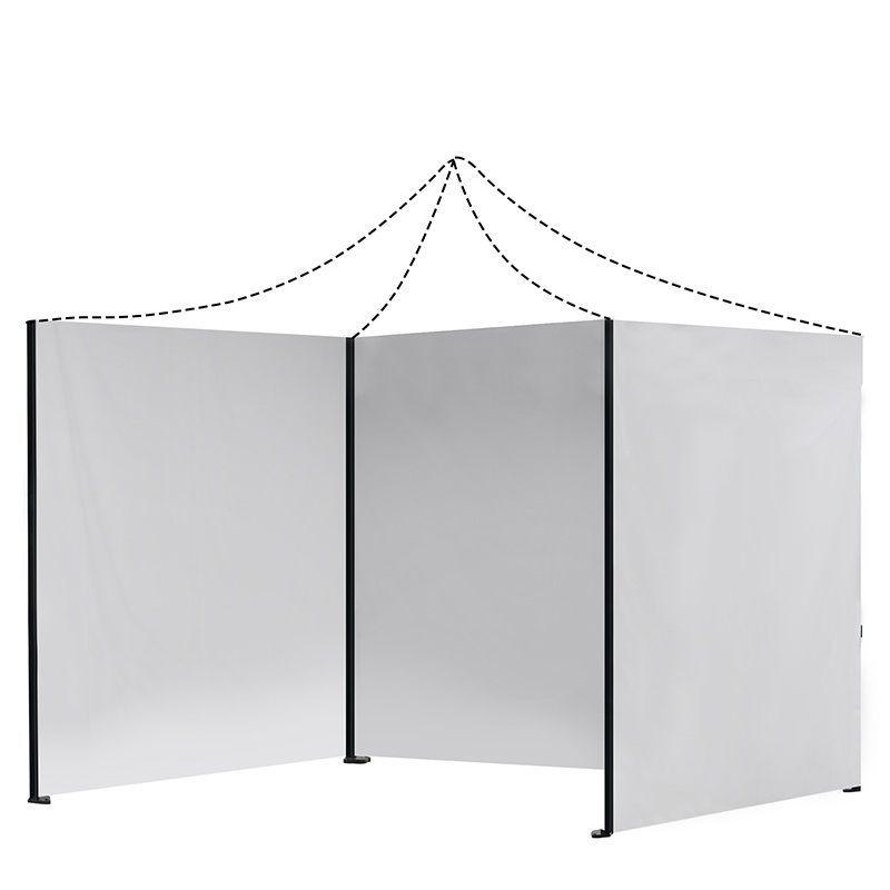 Lona Paredes Laterales Para Toldo 2x2 MTS BLANCA Impermeable-0