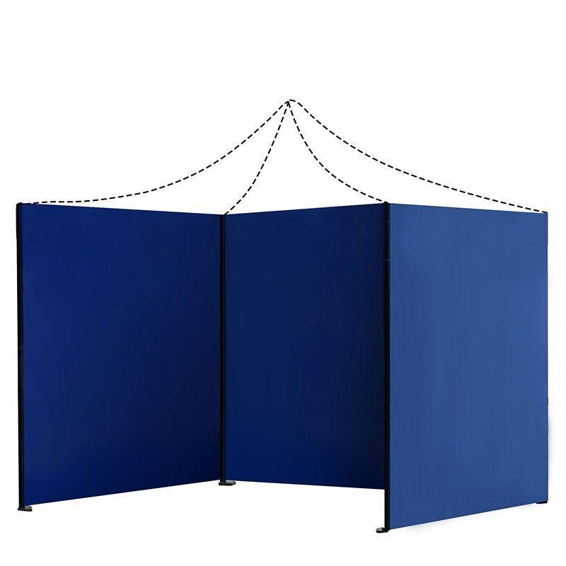 Lona Paredes Laterales Para Toldo 2x2 MTS Azul Impermeable-0