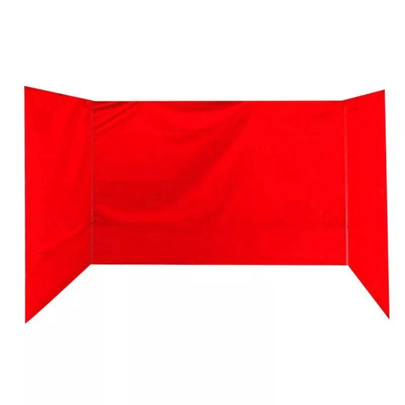 Lona Paredes Laterales Para Toldo Plegable 3x3 MTS Rojo Impermeable-0