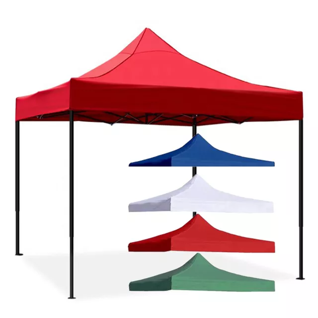 Toldo Plegable 3x3 mts lona Oxford 600D ROJO Engomada Impermeable-2