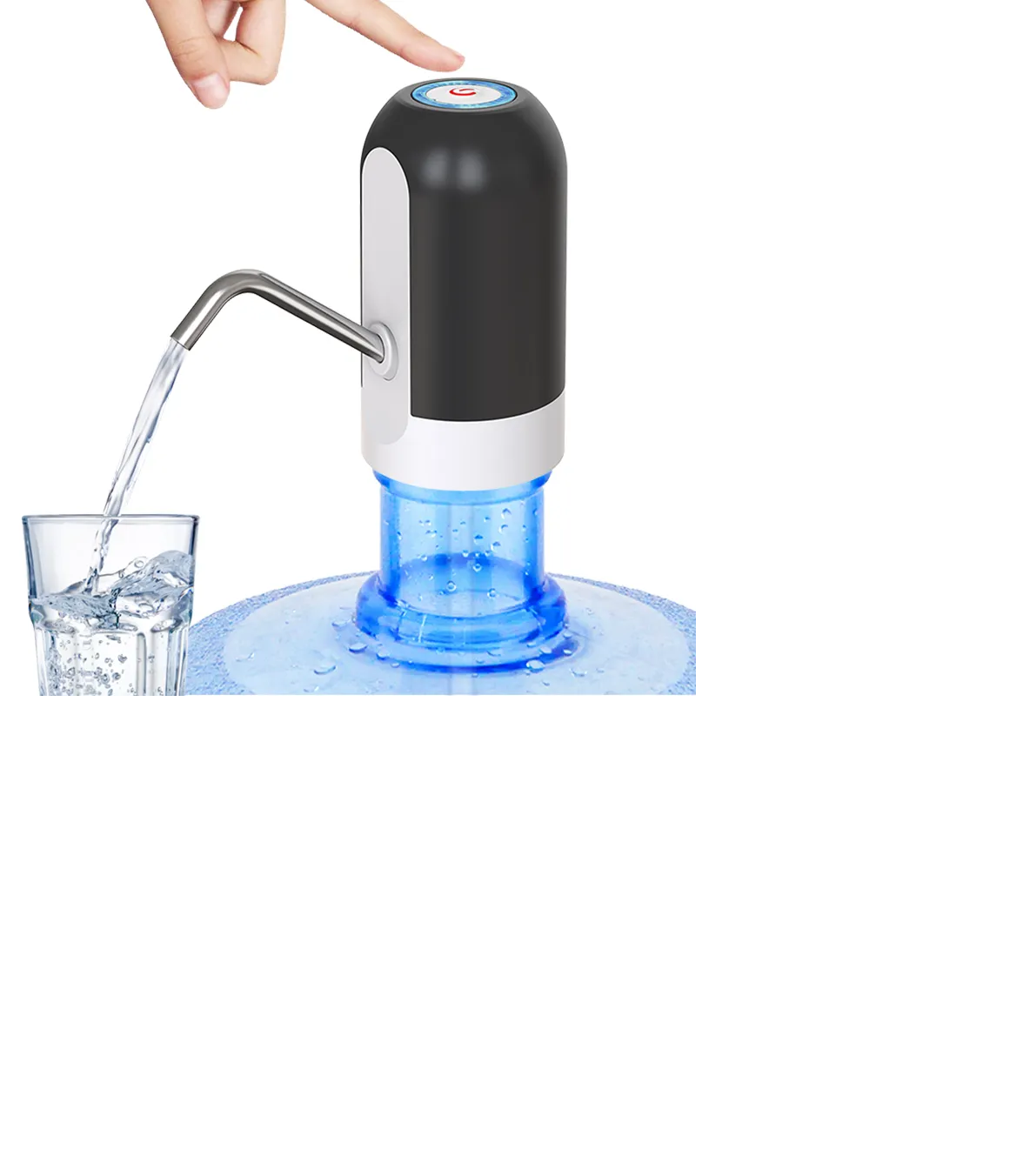 DISPENSADOR DE AGUA USB RECARGABLE PARA BOTELLON DE AGUA-0