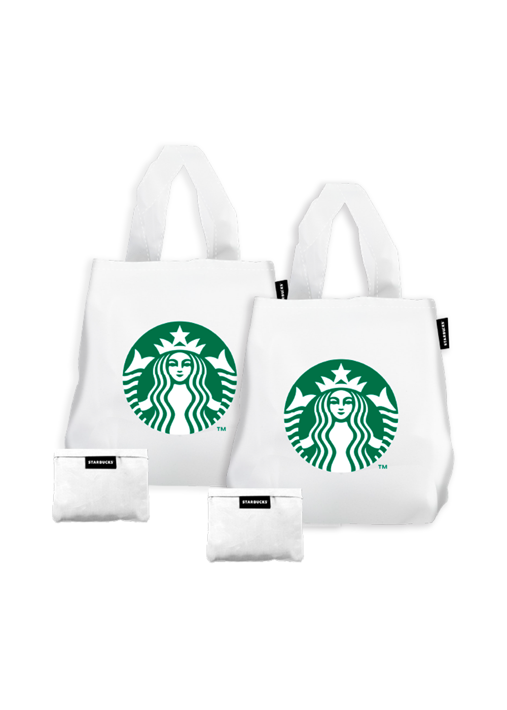 Pack 2 Totebag Starbucks Blanco Reusable con estuche-1