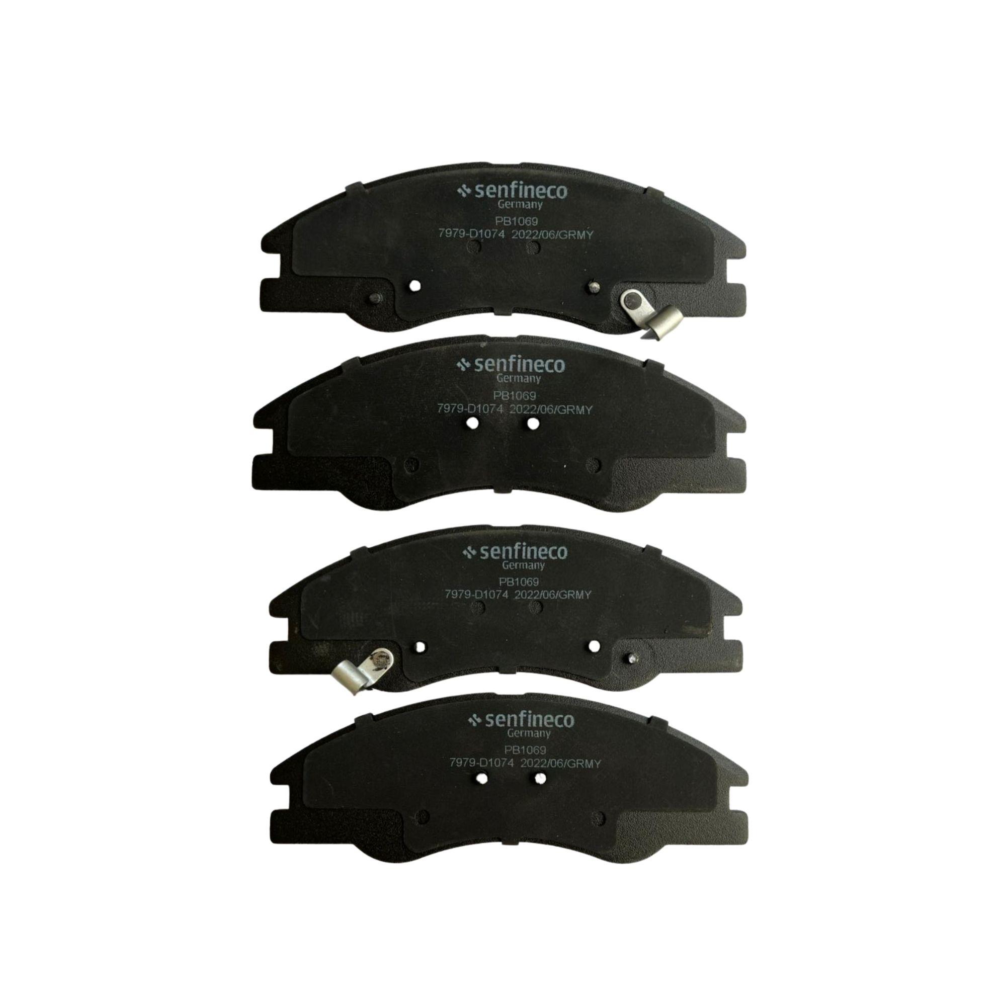 Pastillas de freno Delanteras Kia Cerato 1.51.62.0 2004-2009 Senfineco Alemanas-2