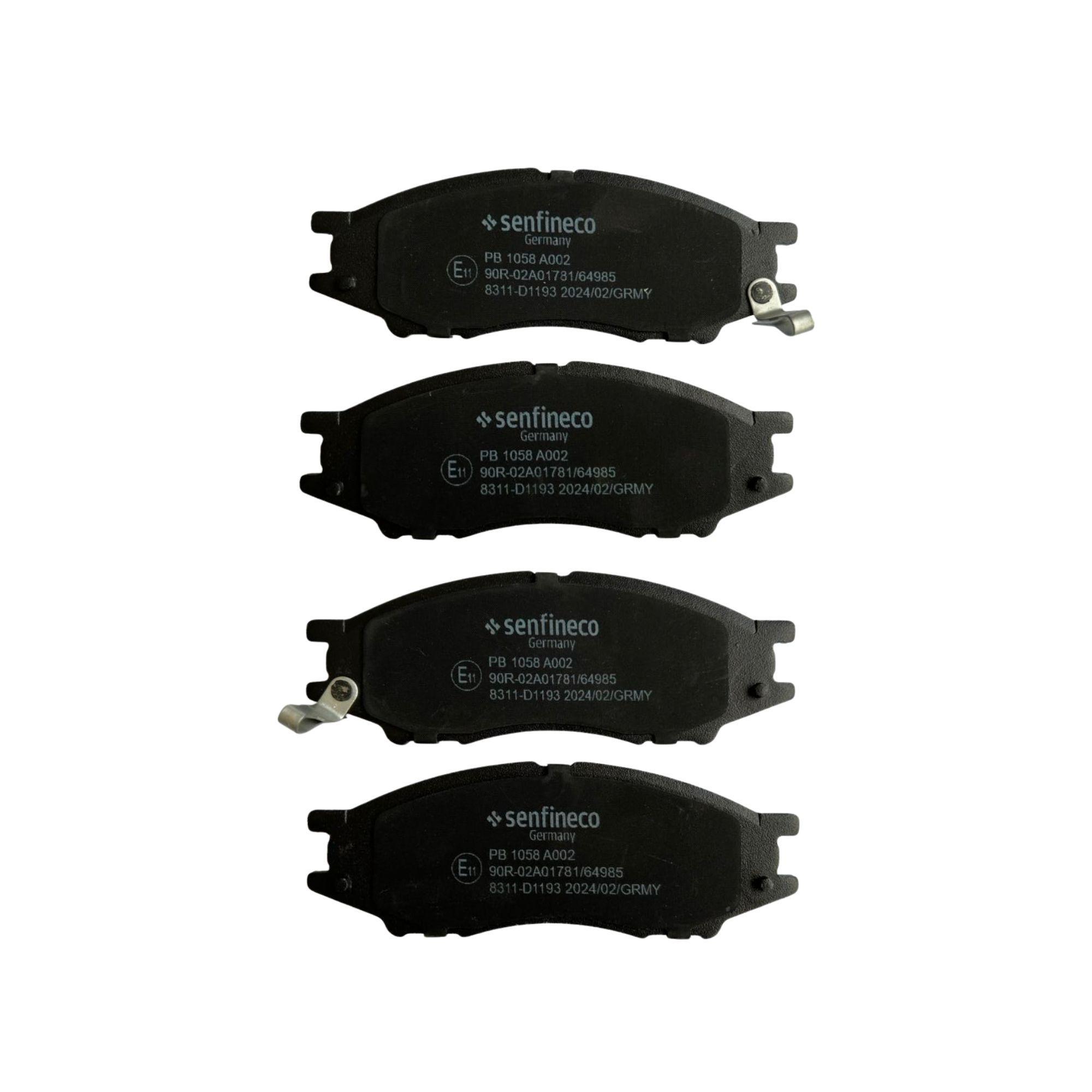Pastillas de freno Delanteras Nissan Almera Sg 1.6 2006-2012 Senfineco Alemanas-2