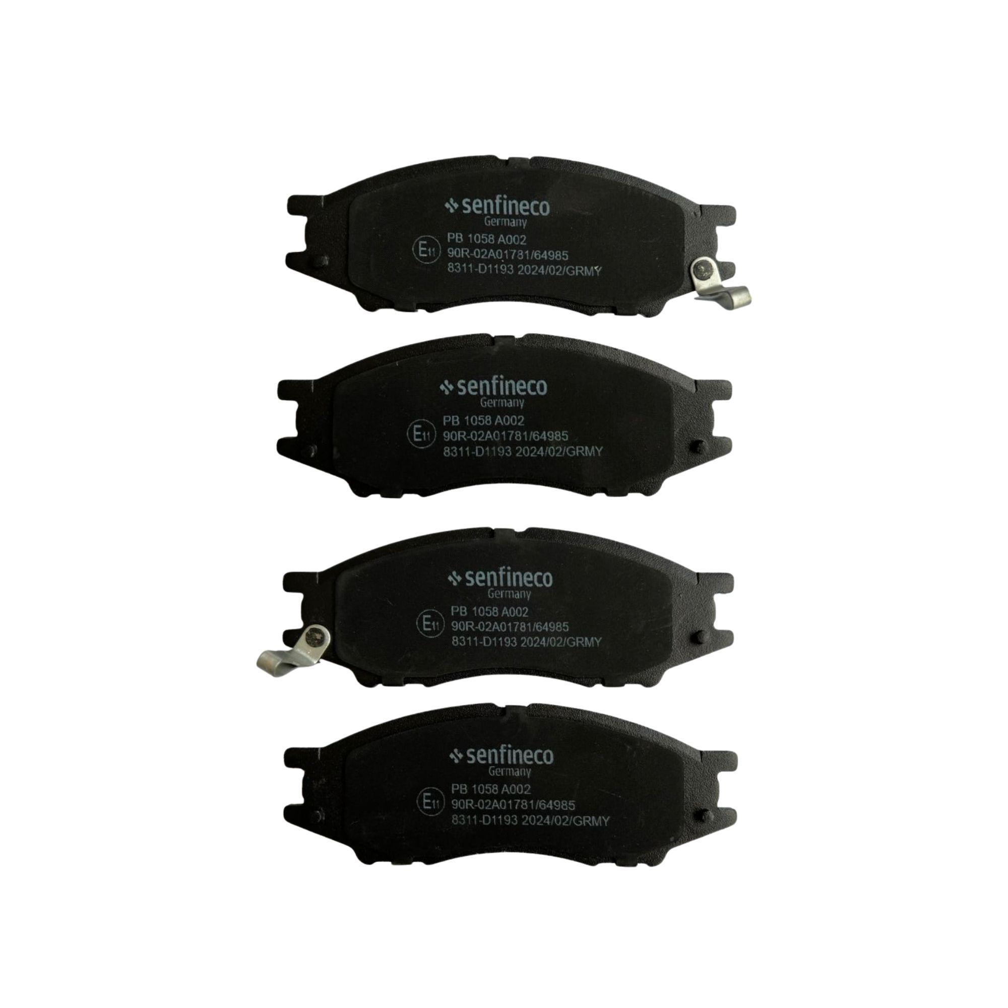 Pastillas de freno Delanteras Nissan March 1.6 2020-2021 Senfineco Alemanas-2
