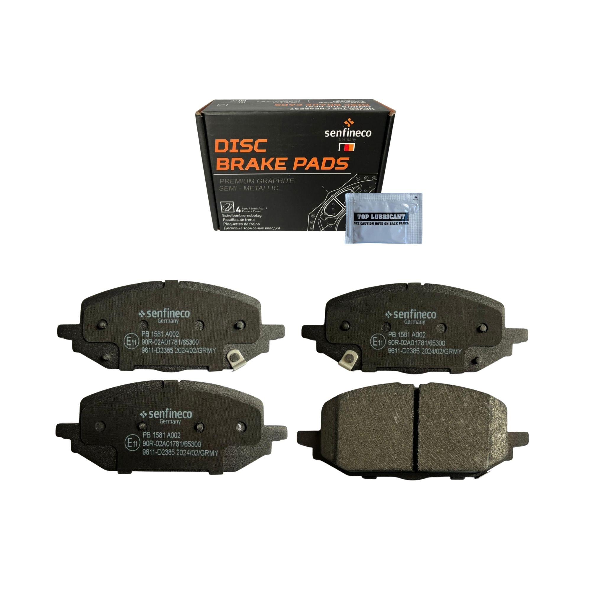 Pastillas de freno Delanteras Chevrolet Onix 1.01.2 2020-2025 Senfineco Alemanas-0