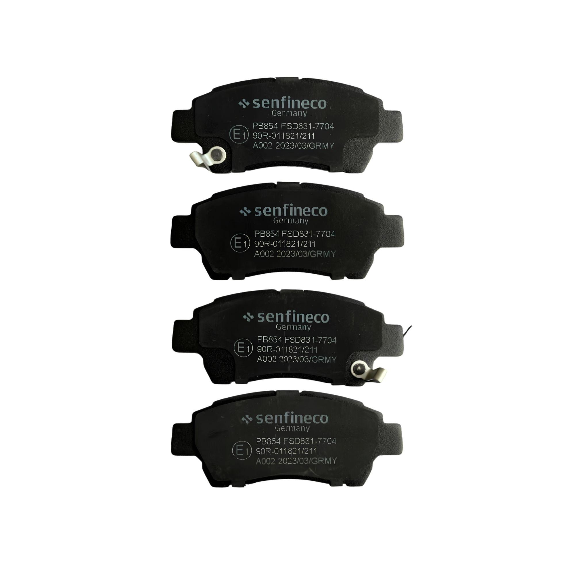 Pastillas de freno Delanteras Toyota Yaris Vitz 1.0 1999-2002 Senfineco Alemanas-2