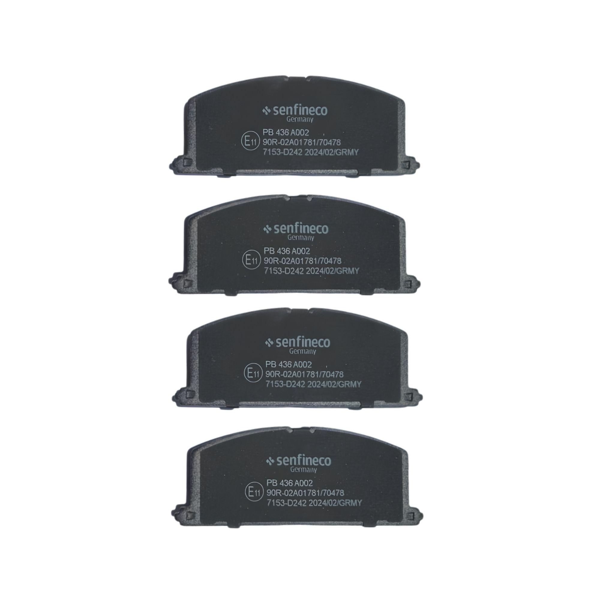 Pastillas de freno Delanteras Toyota Corolla 1991-1999 Senfineco Alemanas-2