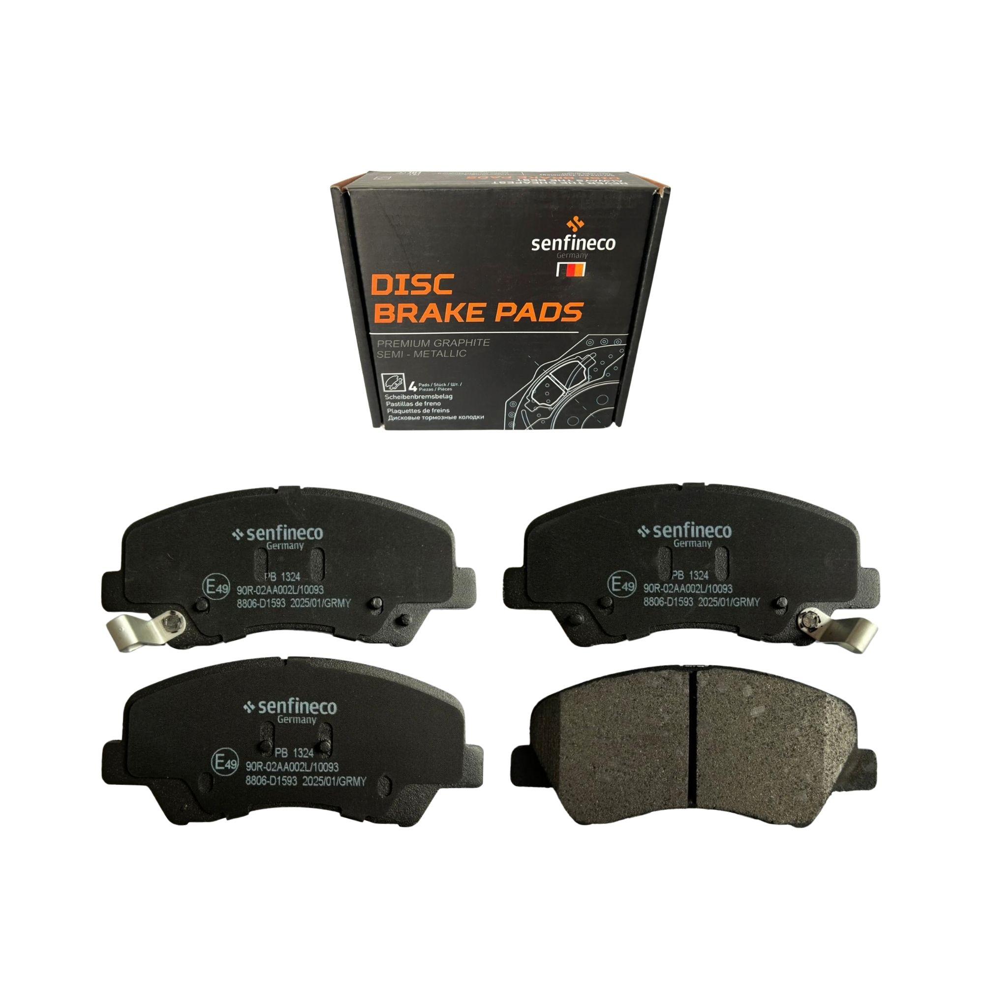 Pastillas de freno Delanteras Hyundai Elantra 1.61.8 2011-2020 Senfineco Alemanas-0