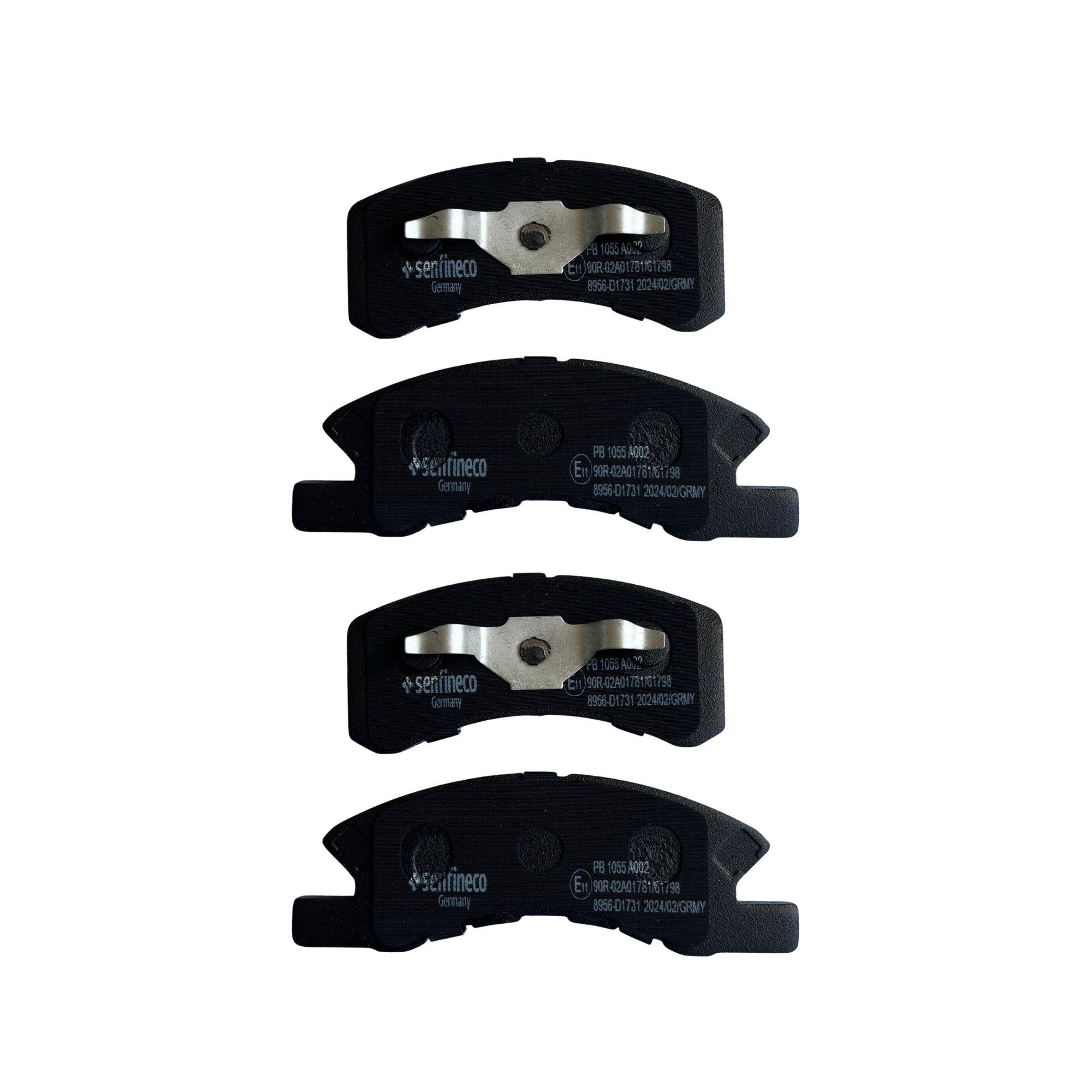 Pastillas de freno Delanteras Mitsubishi Mirage 1.2 2014-2025 Senfineco Alemanas-2