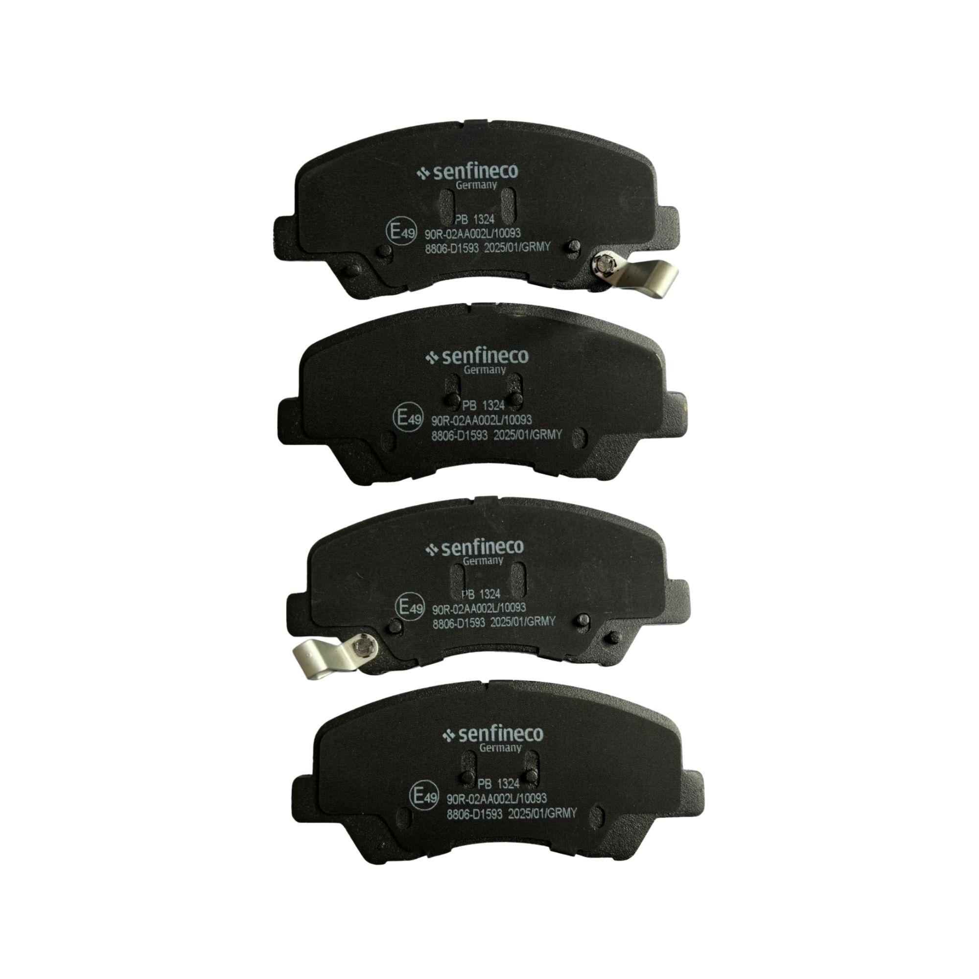 Pastillas de freno Delanteras Hyundai Accent Rb 1.6 2010-2017 Senfineco Alemanas-2