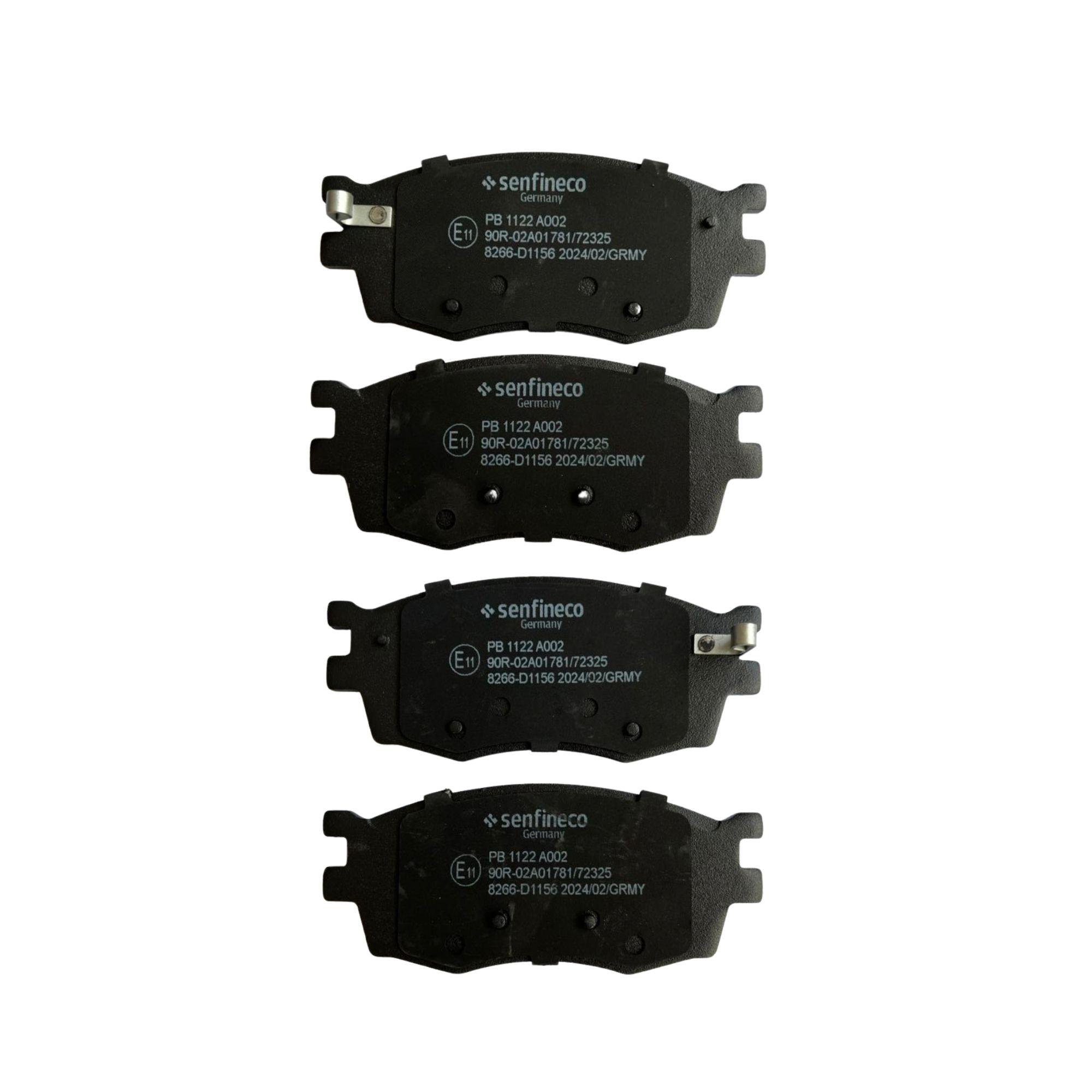 Pastillas de freno Delanteras Kia Rio 2 1.4/1.5/1.6 2005-2011 Senfineco Alemanas-2
