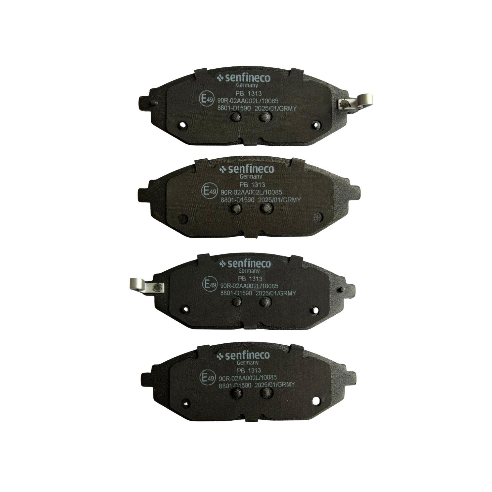 Pastillas de freno Delanteras Chevrolet Spark Gt 1.2 2010-2017 Senfineco Alemanas-3