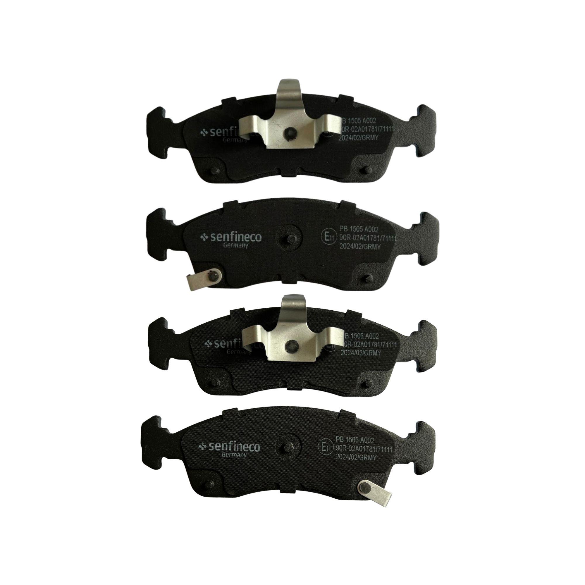 Pastillas de freno Delanteras Chevrolet Prisma 1.4 2017-2020 Senfineco Alemanas-2