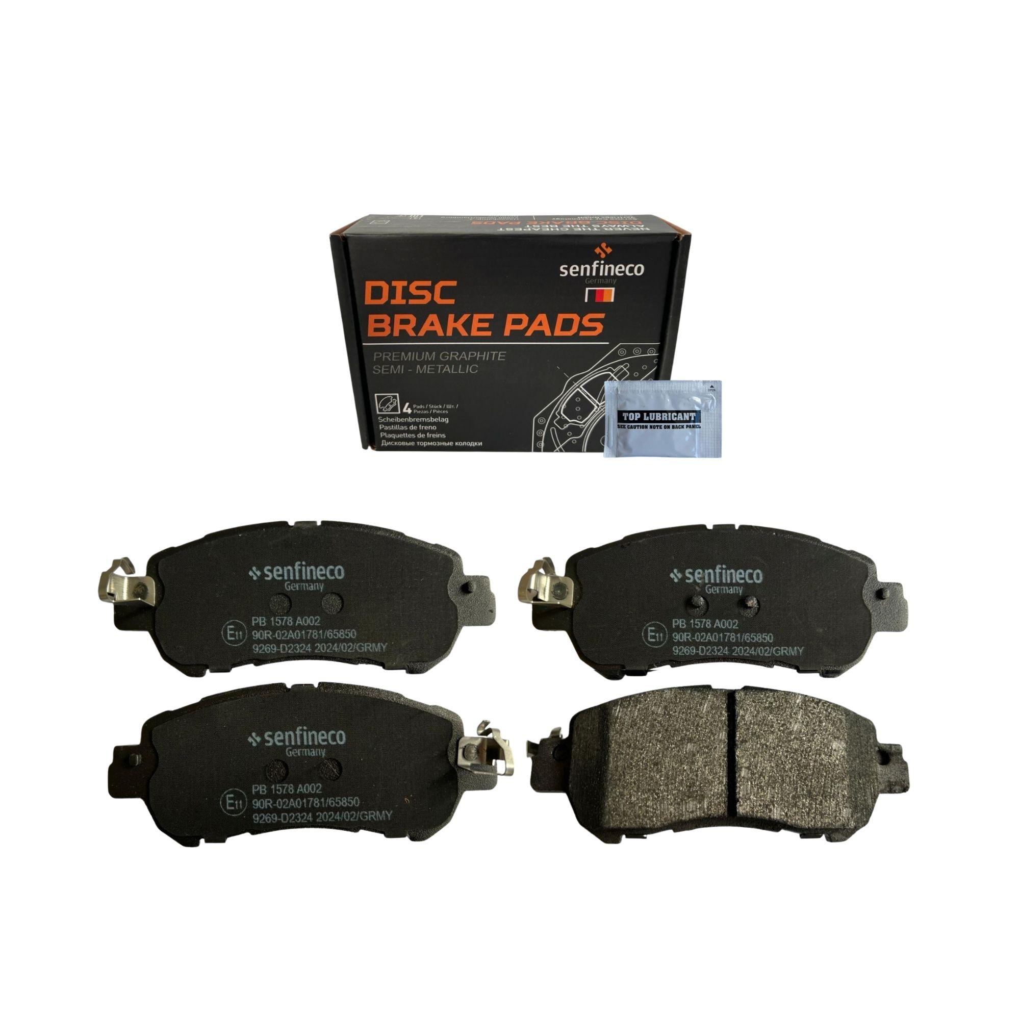 Pastillas de freno Delanteras Nissan Versa 1.6 2019-2023 Senfineco Alemanas-0