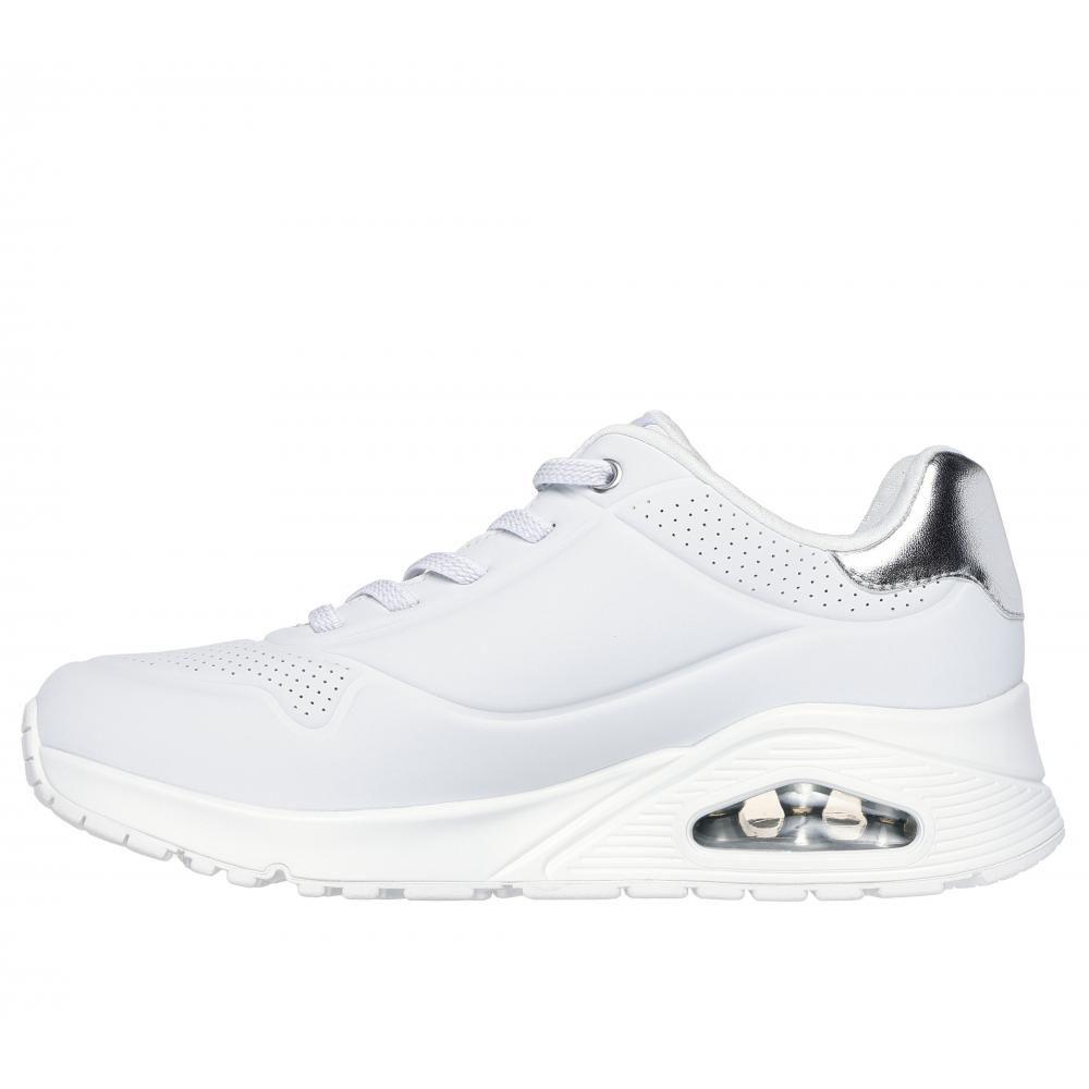 Zapatilla Mujer Uno Shimmer Away Blanco Skechers A-3