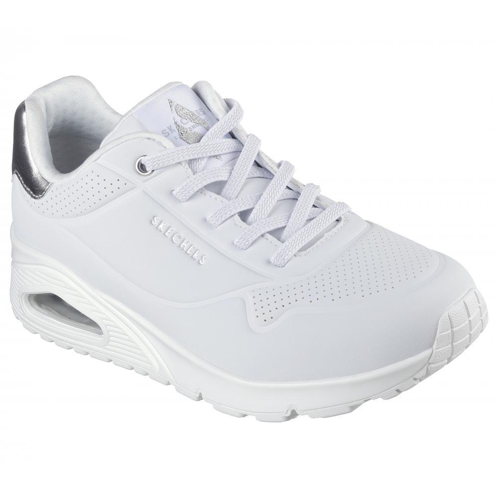 Zapatilla Mujer Uno Shimmer Away Blanco Skechers A-4