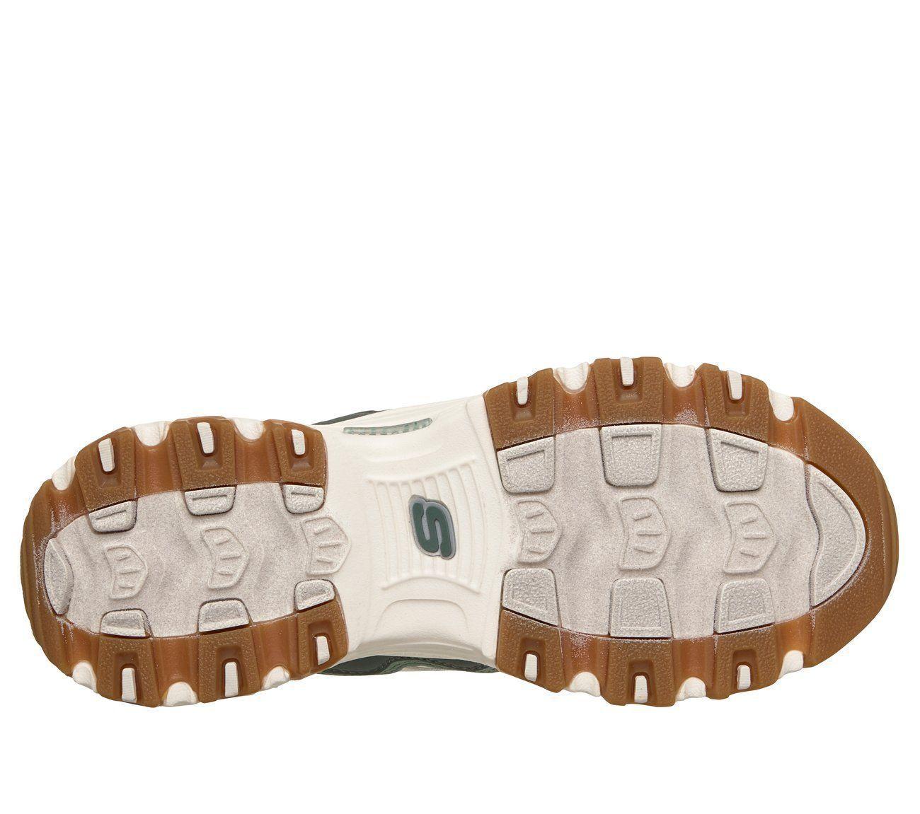 Zapatillas Mujer D'Lites Beige Verde Skechers-2
