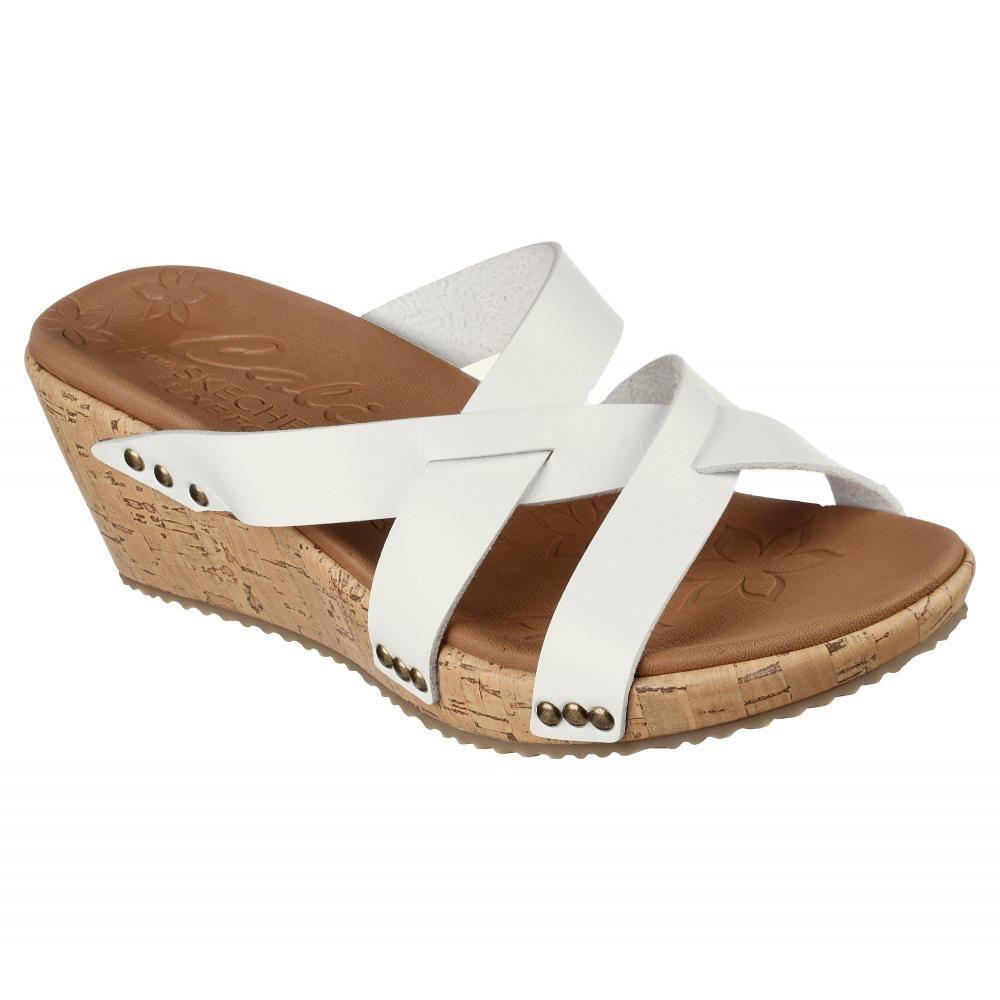 Sandalia Mujer Beverlee  Blanco Skechers-0