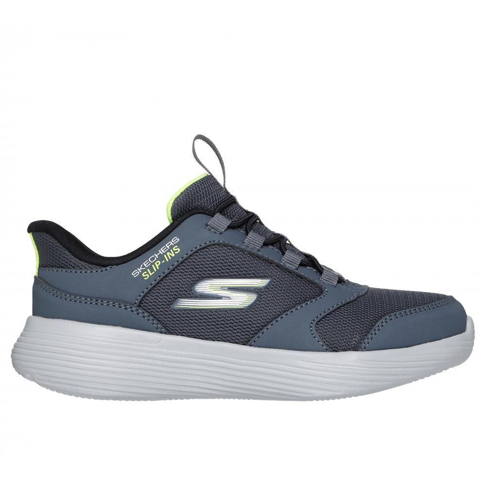 Zapatillas Niño Slip-ins Go Run 400 V2 Gris BK Skechers-2
