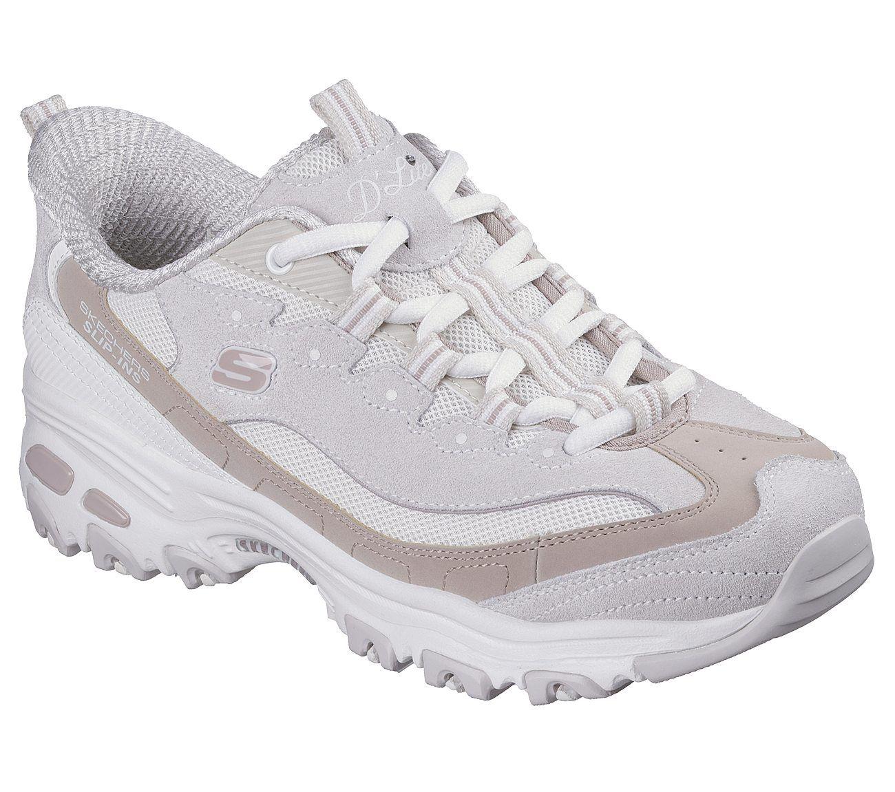 Zapatillas Skechers Mujer Slip-Ins Dlites Vintage Haze Beige-1