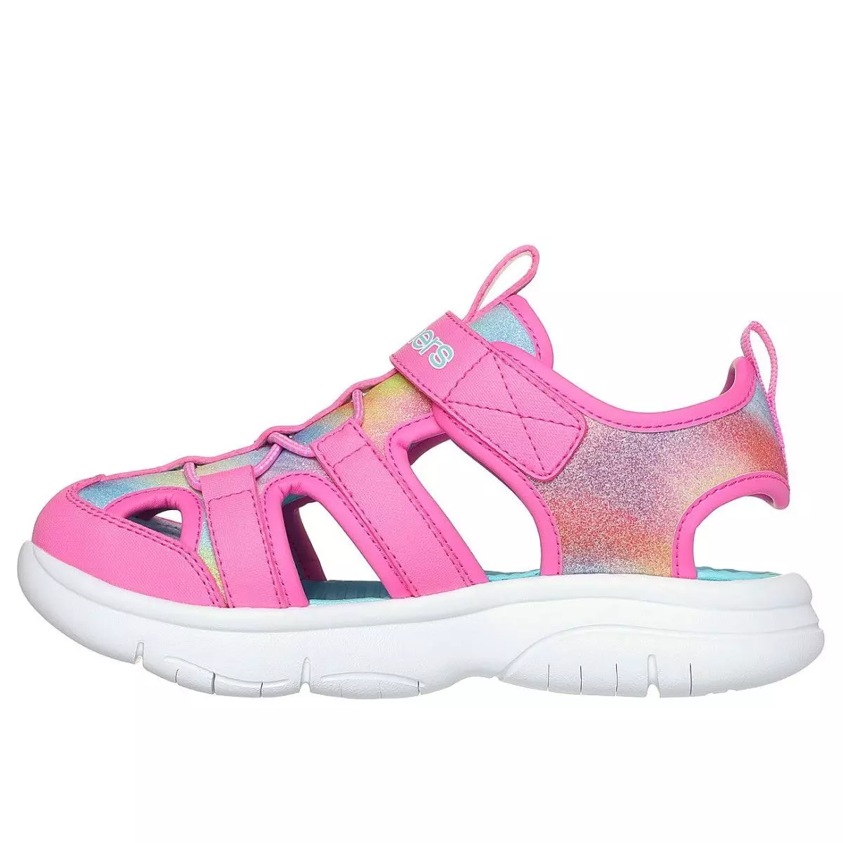 Sandalia Niña Flex Splash Rosado MT Skechers-3