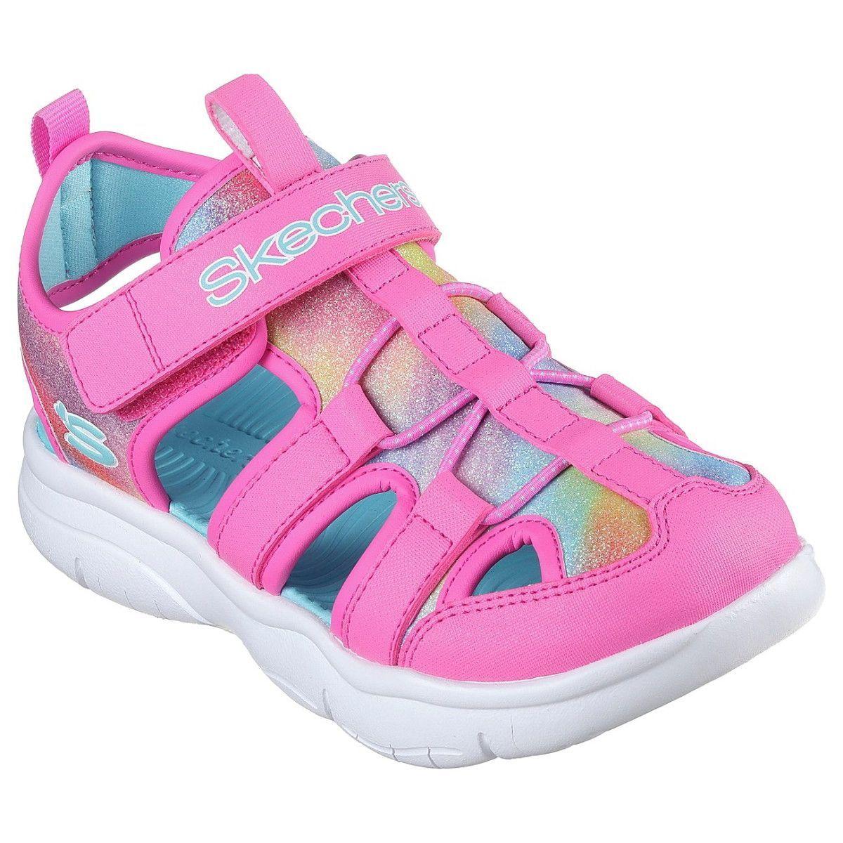 Sandalia Niña Flex Splash Rosado MT Skechers-4