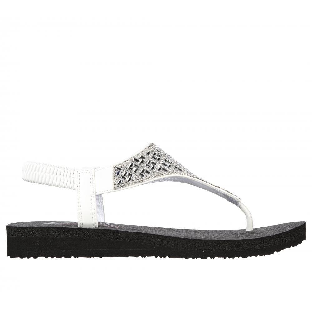 Sandalia Mujer Meditation Sweet Rock Blanco Skechers-0