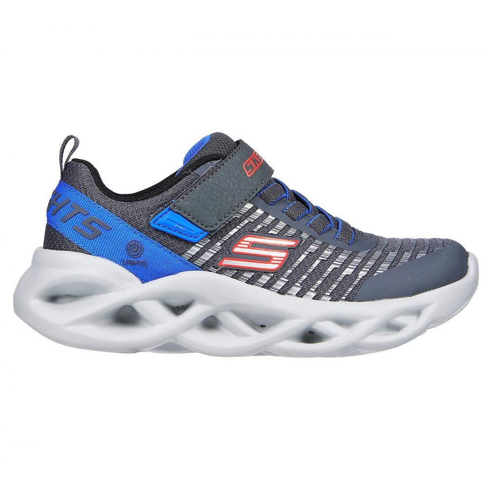 Zapatilla Niño Twisty Brights Novlo Gris Skechers-0