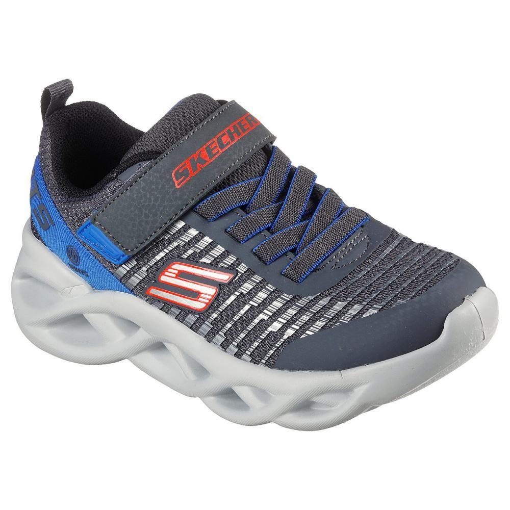 Zapatilla Niño Twisty Brights Novlo Gris Skechers-4