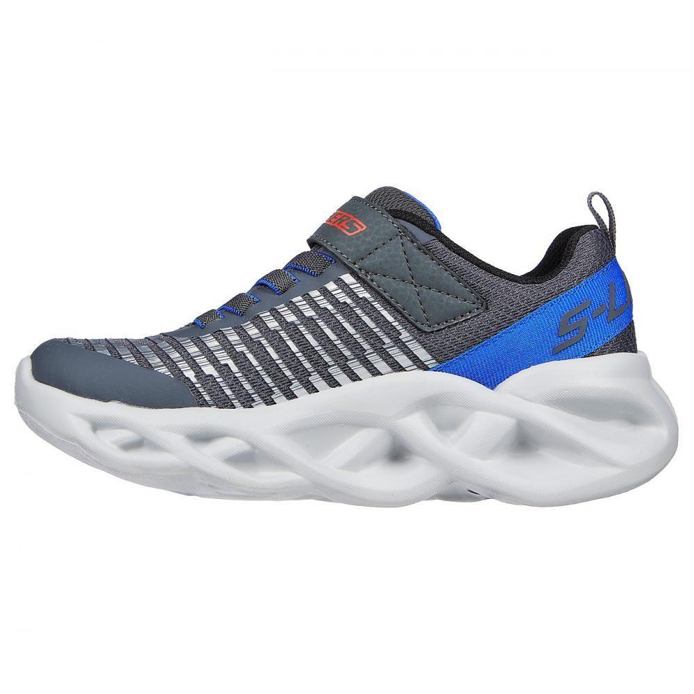 Zapatilla Niño Twisty Brights Novlo Gris Skechers-3