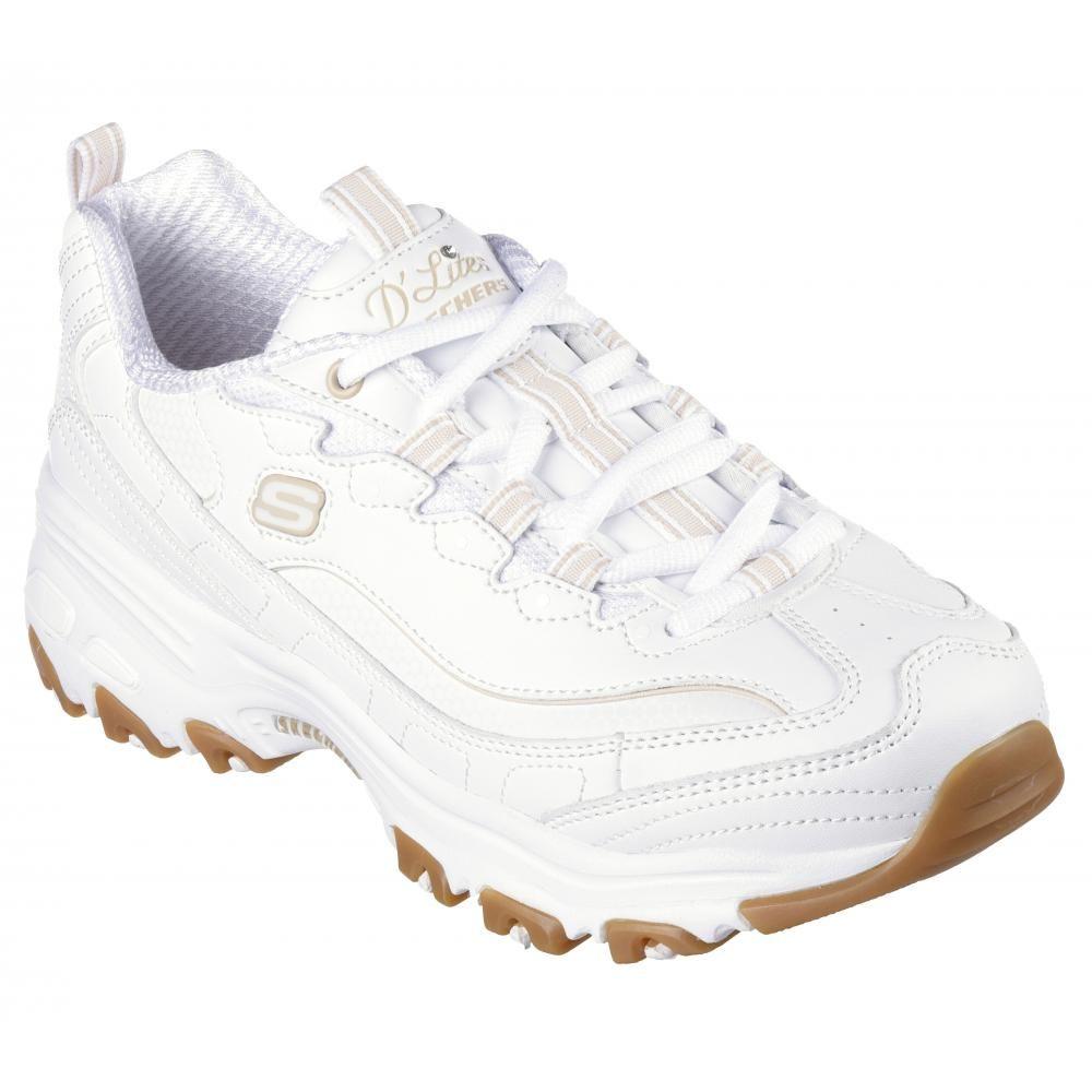 Zapatilla Mujer D'Lites Good Neutral Blanco Skechers-4