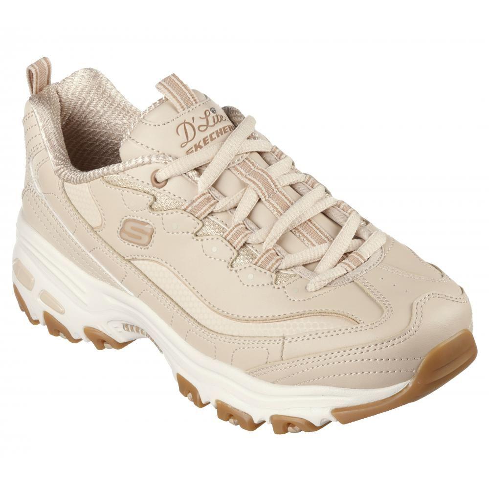 Zapatilla Mujer D'Lites Good Neutral Beige Skechers-4