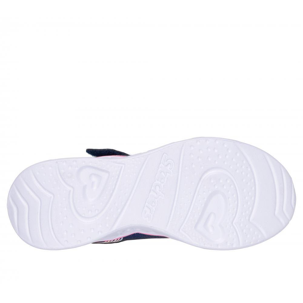 Zapatilla Niña Heart Lights Retro Hearts Navy Skechers-2