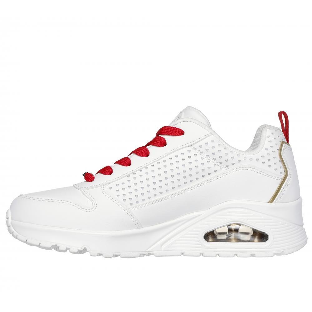 Zapatilla Mujer Uno Lone Hearted Blanco Skechers-3