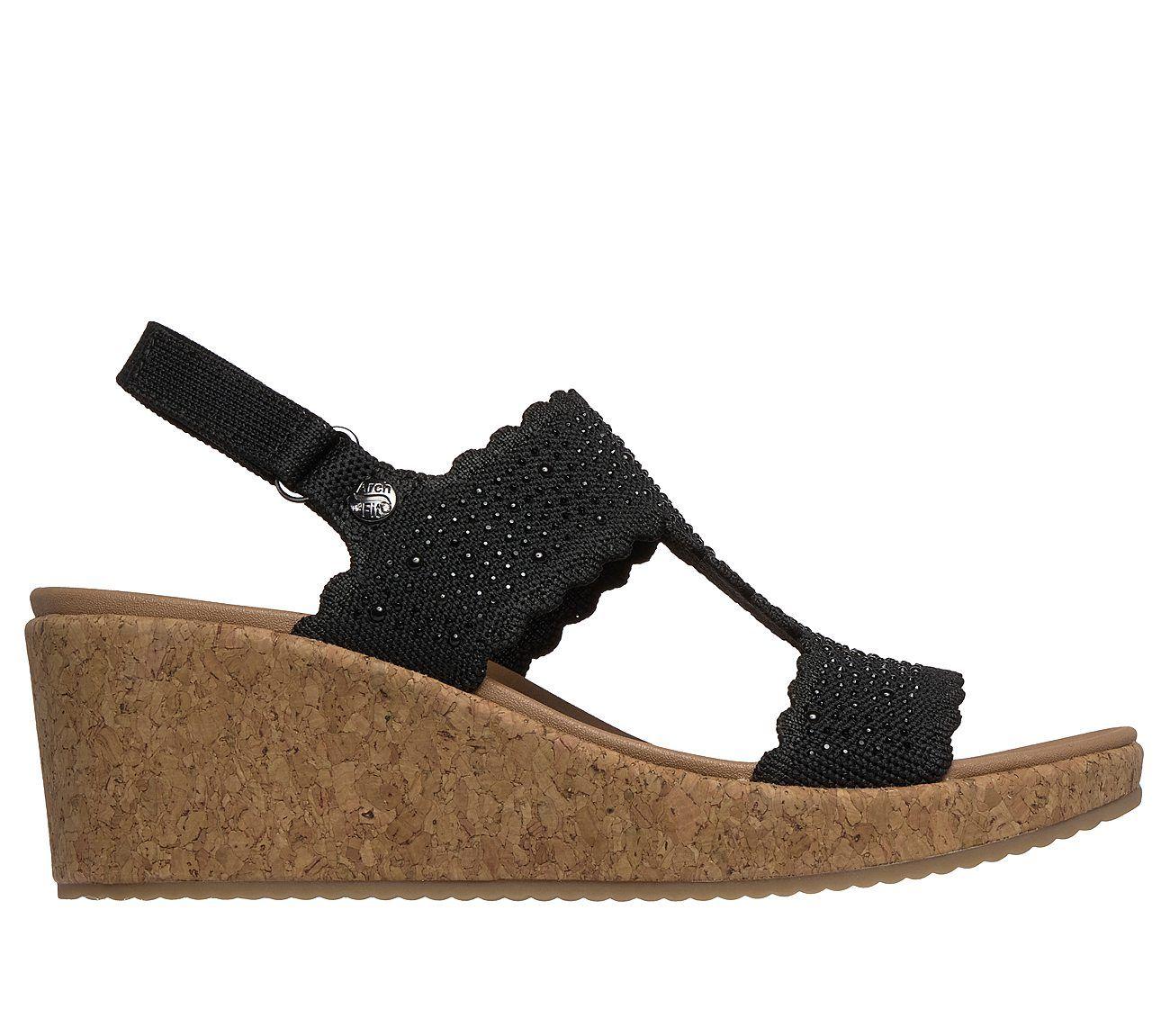 Sandalias Skechers Mujer Arch Fit Beverlee 2.0 My Fav Negro-0