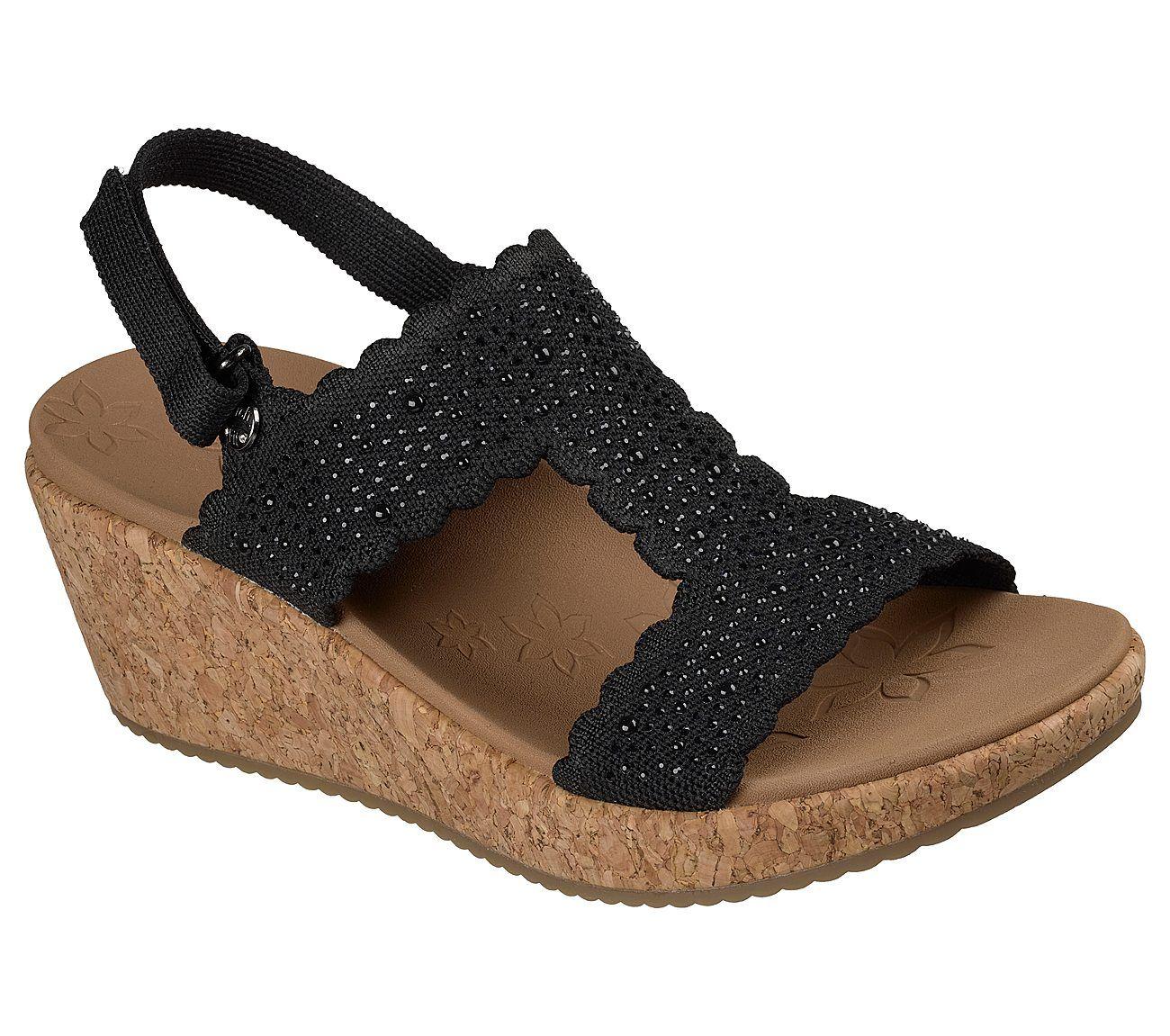Sandalias Skechers Mujer Arch Fit Beverlee 2.0 My Fav Negro-1