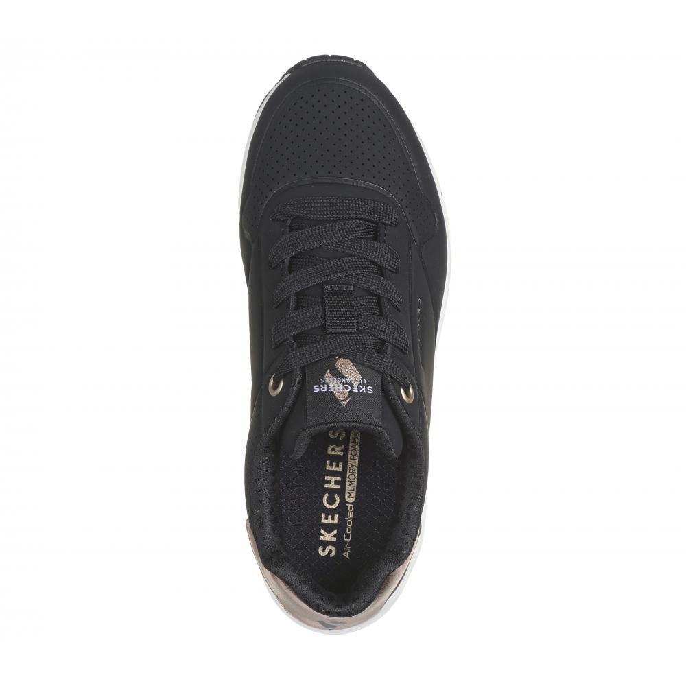 Zapatilla Niña Uno Gen1 Shimmer Away Negro Skechers-1