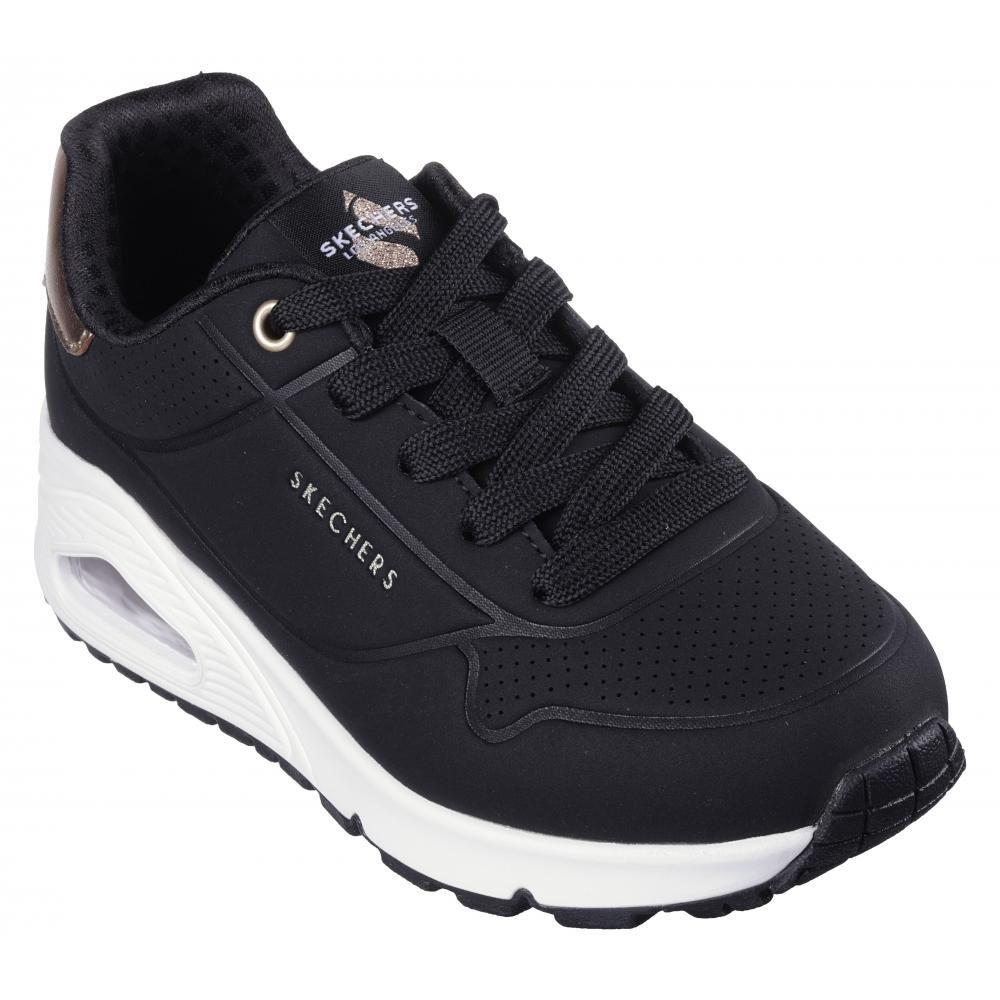 Zapatilla Niña Uno Gen1 Shimmer Away Negro Skechers-4