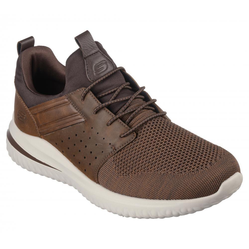 Zapato Hombre Delson 3.0 Cicada Café DB Skechers-4
