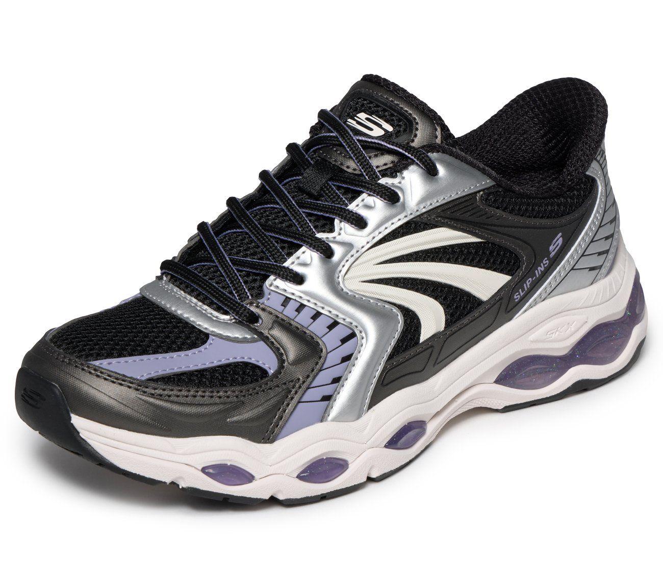 Zapatillas Mujer Slip-ins Skech-Gel Negro plateado Skechers-4