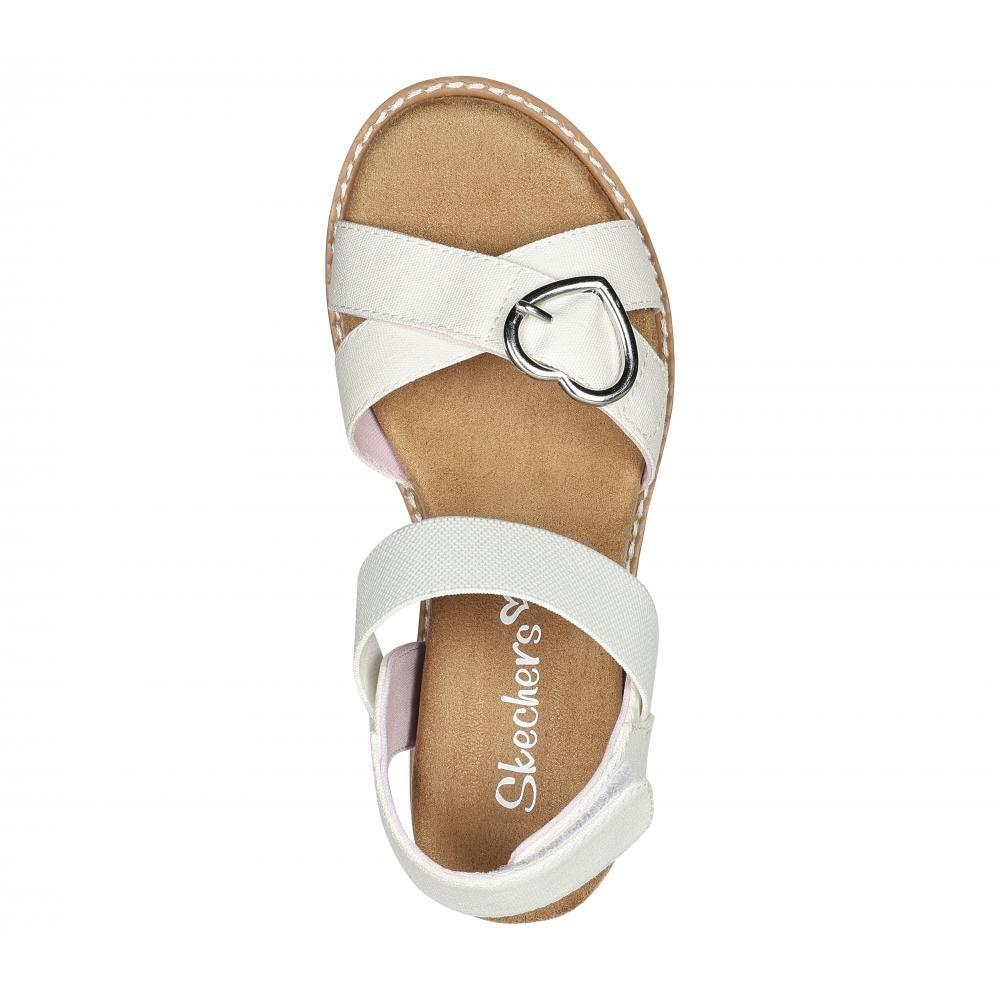 Sandalia Niña Miss Desert Kiss Hi Blanco Skechers-1