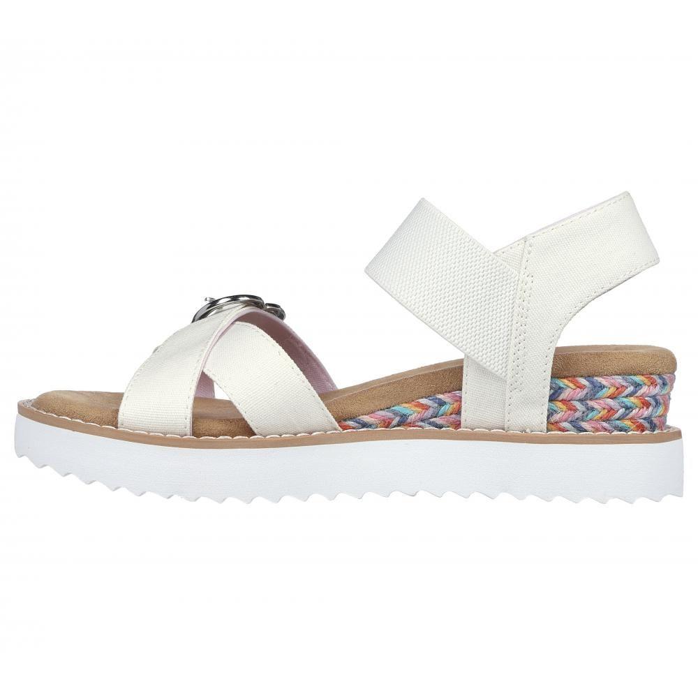 Sandalia Niña Miss Desert Kiss Hi Blanco Skechers-3