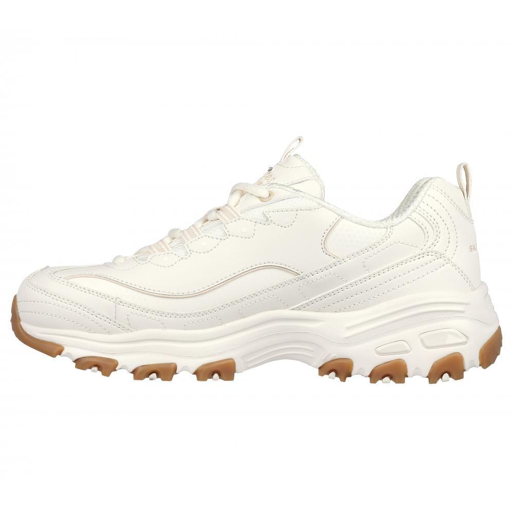 Zapatilla Mujer D'Lites Good Neutral Blanca Skechers-3